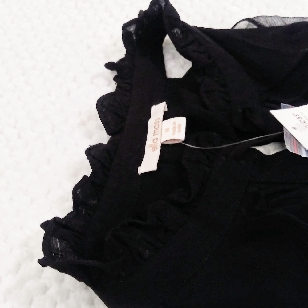 Ella moss romper piana ruffles open back BOHO - Picture 8 of 8